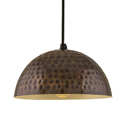 Copper Studio Hammered Pendant Light, Hanging Lamp, 10\